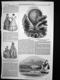 Antique Print Ascent Mr Greens Balloon King Holland Osborne Isle Wight 1845