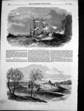Antique Print Wreck Emigrant Ship John Foreign Legion Melville Island 1855 19th