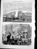 Antique Print Santa Maura Destroyed Earthquake Festival London Hospital1870
