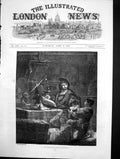 Original Old Antique Print GWeigher Etching Rembrandt Man Hand Money 1870 19th