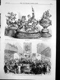 Antique Old Print Alderman Shottons Portrait Library Tynemouth Ascot Cup 1870