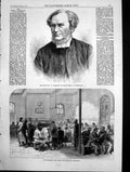 Antique Print Dr Mackenzie Suffragan Bishop Nottingham Strangers Home 1870 19th