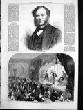 Old Antique Print Duke Richmond Prince Imperials Private Theatricals 1870 19th