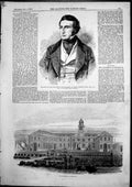 Antique Old Print George Lewis Chancellor Exchequer Gun-Wharf Portsmouth1855
