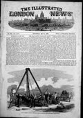 Antique Old Print Before Sebastopol Siege Train Mortars 21Gun Battery 1855