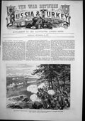 Old Battle Karahassankoi Turkish Infantry Take Russian Position 1877 Victorian