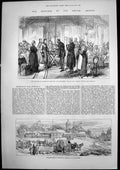 Antique Print Princess Roumanias Hospital BucharestArtists Visiting 1877