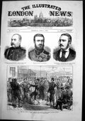 Antique Print Russian Infantry Dancing Ploesti Prince Charles Roumania 1877