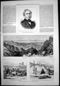 Antique Print Samuel Warren Qc Kaflan Koh Persia Tent Turkish Hq Sevin 1877