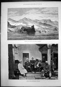 Antique Old Print Trebizond Armenian Massacre Types Softas Mohammedan 1895 19th