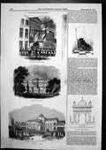 Old Antique Print Governors House Ghent Chateau Laeken Casino Ghent 1843 19th