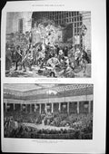 Old Print Conquerors Bastille Surrender Privileges Night Aug1789 1889