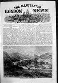 Original Old Antique Print View Petropolis Near Rio De Janeiro 1863 Victorian
