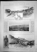 Old Antique Print Conflict Venezuela Colombia Panama Canal Caracas 1901 20th