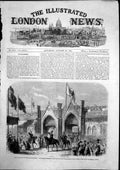 Antique Old Print Coronation King Prussia Konigsberg Brandenburg Gate 1861 19th