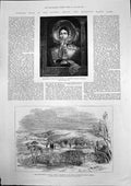 Old Antique Print Queen Royal Closet Windsor Reinhardtsbrunn Gotha 1886 19th