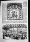 Antique Print Memorial Chester Welsh Fusiliers Opening Puglia Railway 1856 19th