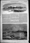 Original Old Antique Print Port Saugor Yan Yean Waterworks Melbourne 1858 19th