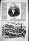 Old Print Sir George Smart Maori Chief Conference Tribes Wellington 1867 19th