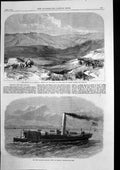 Old Print Abyssinia Prince Tigre Sir Robert Napier Gun Boat Staunch 1868 19th