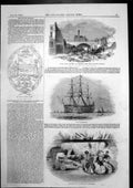 Antique Old Print Explosion Camperdown Fire Explosion Blackwell Railway 1843