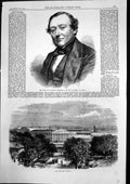 Old Antique Print New Mint Bombay Seymour Fitzgerald Governor Bombay 1867 19th