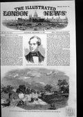 Antique Old Print Futtehpore India Engagement Gen Havelock Nena Sahib 1857 19th