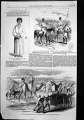 Antique Old Print Push British Troops Delhi Cavalry Bengal Army Lt Whish 1857