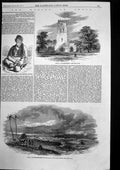Old Antique Print Church Shahjehanpore Camp Ghazeeodeenugger India 1857 19th