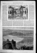 Old Antique Print Capture Nana Sahib Dhurumsala City Ajmere Prisoner 1863 19th