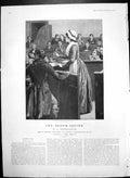 Original Old Antique Print Broom Squire S Baring Gould Lady In Court 1895 19th