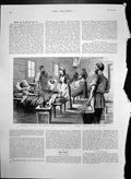 Original Old Antique Print Fever Hospital Moscow Hunger Typhus In Russia 1892