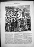 Antique Old Print Prussian Siers Passing Through Berlin For The Front 1870 19th