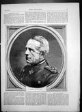 Original Old Antique Print Baron Von Moltke Chief Staff Prussian Army 1870 19th