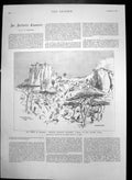 Old Antique Print Mounted Infantry Attacking Kraal In Seundi Range 1896 19th