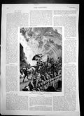 Old Antique Print Through The Spray Lotefos S Hall Norway Carriage 1891 19th