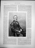 Antique Old Print George Grote Dci Frs Vice President London University 1870
