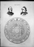 Antique Old Print Challenge Shield 82Nd Regiment Prince Wales Volunteers 1874