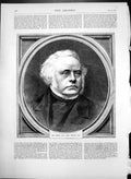 Original Old Antique Print The Right Hon John Bright M P 1873 19th