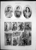 Old Antique Print Russo Montenegrin Matrimonial Alliance Jones Uncle 1889 19th