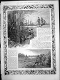 Antique Old Print Royal Wedding Home Life At Sandringham Prince Wales 1889 19th