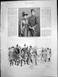 Old Print Highland Gathering In Paris Hih Archduke Salvator Tuscany 1889 19th