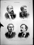 Antique Print Recent Elections At The Royal Academy Portraits Burgess 1878 19th