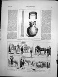 Antique Print Remount Committee Purchasing Army Horses Redhill Edgware 1878
