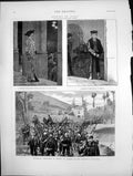 Old Print Affairs In Spain Republican Volunteers In Pursuit Carlists 187 19th