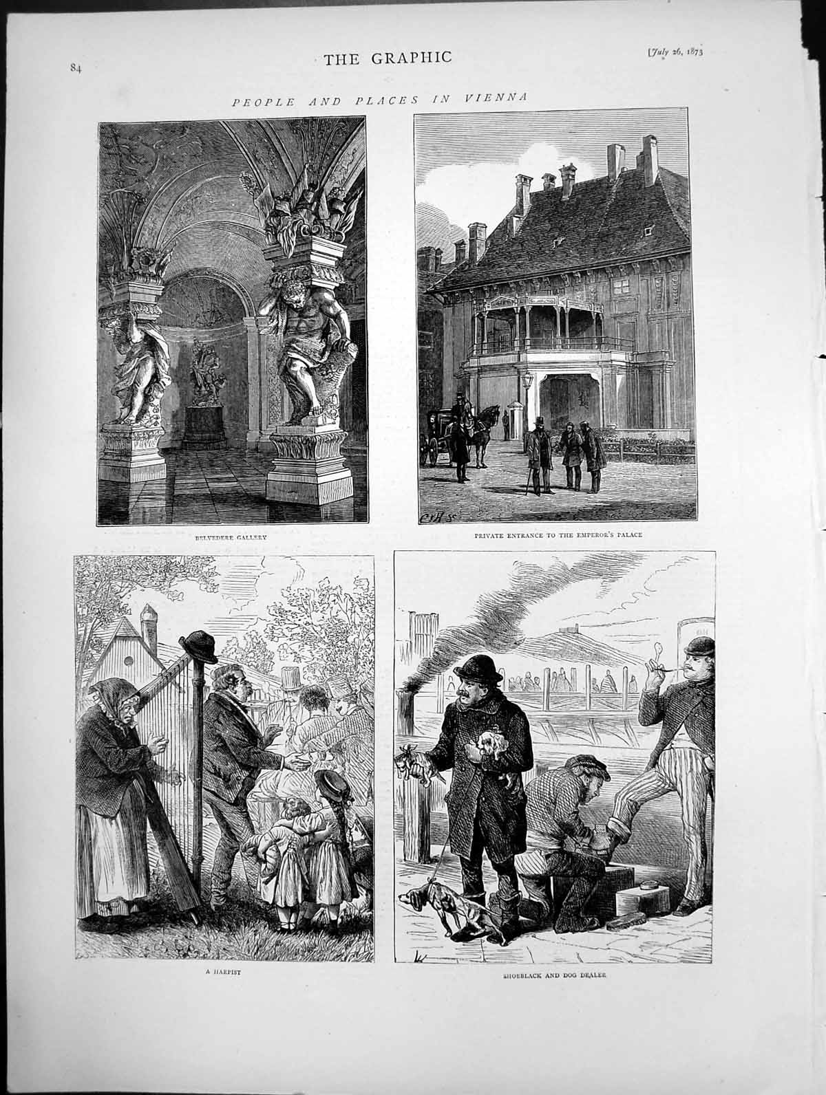 Old People And Places In Vienna Belvedere Gallery Emperor Palace 1873 Victorian