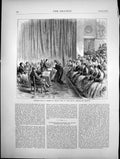Antique Print Presentation Prizes Prince Teck South Kensington Museum 1870 19th
