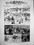 Old Cholera In Egypt With A Sanitary Cordon Mounted Constabulary 1883 Victorian