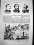 Old Reinforcements Cape Town Shipping Cattle Spain In Table Bay 1879 Victorian