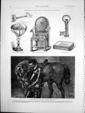 Antique Print Relics Loan Exhibition Edinburgh Loving Cup Walter Scott 1871